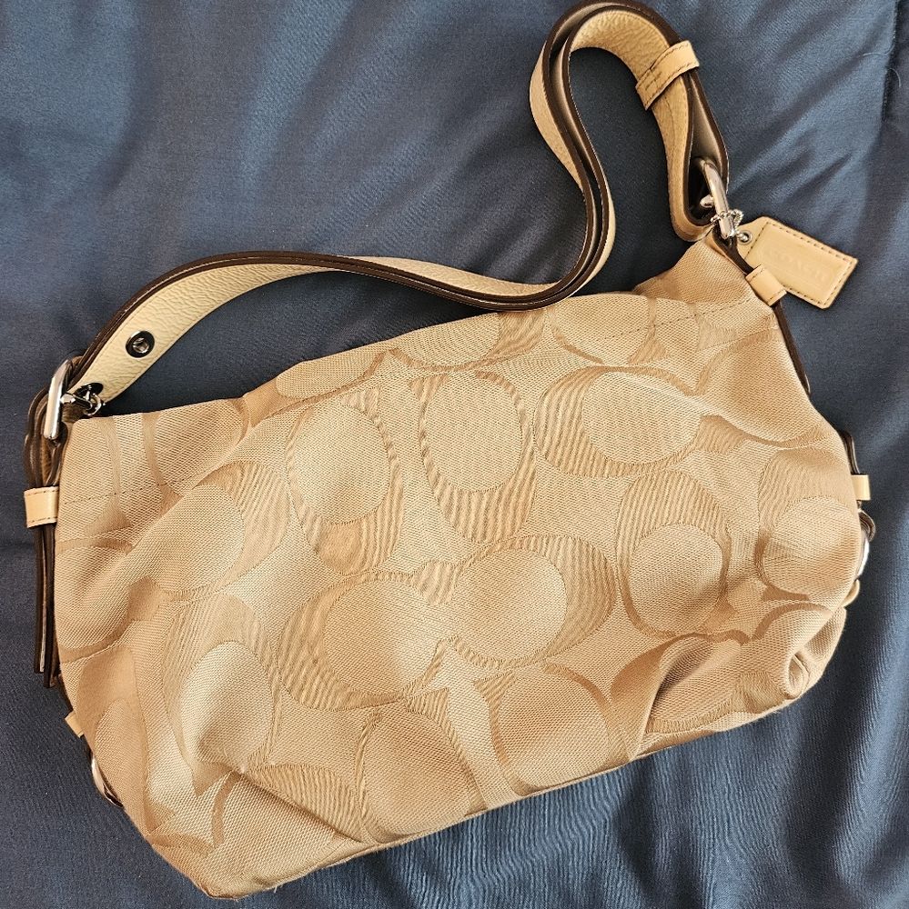 Coach canvass shoulder bag